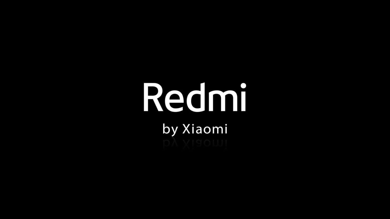 logo redmi su sfondo nero